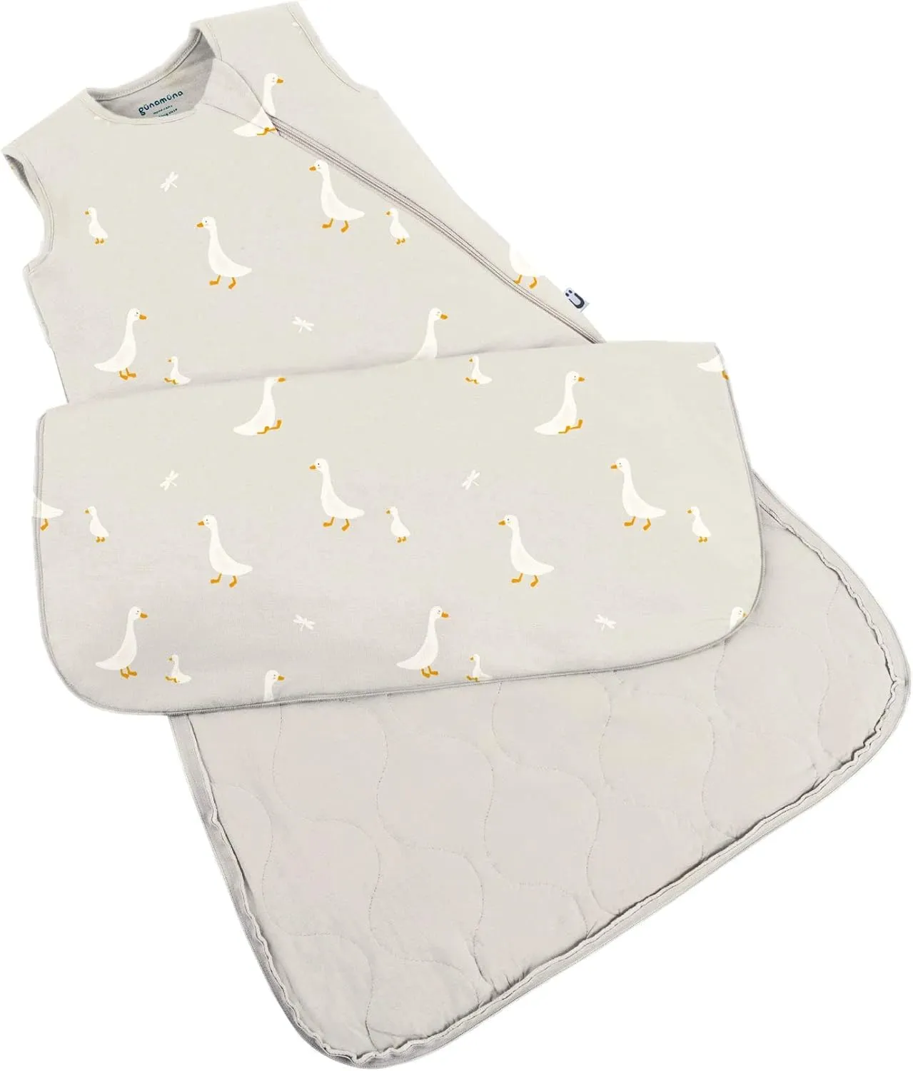 GUNAMUNA Unisex Baby, Toddler Wearable Sleeping Bag Bamboo Rayon, Premium Duvet Sleep Sack, 0.5 TOG