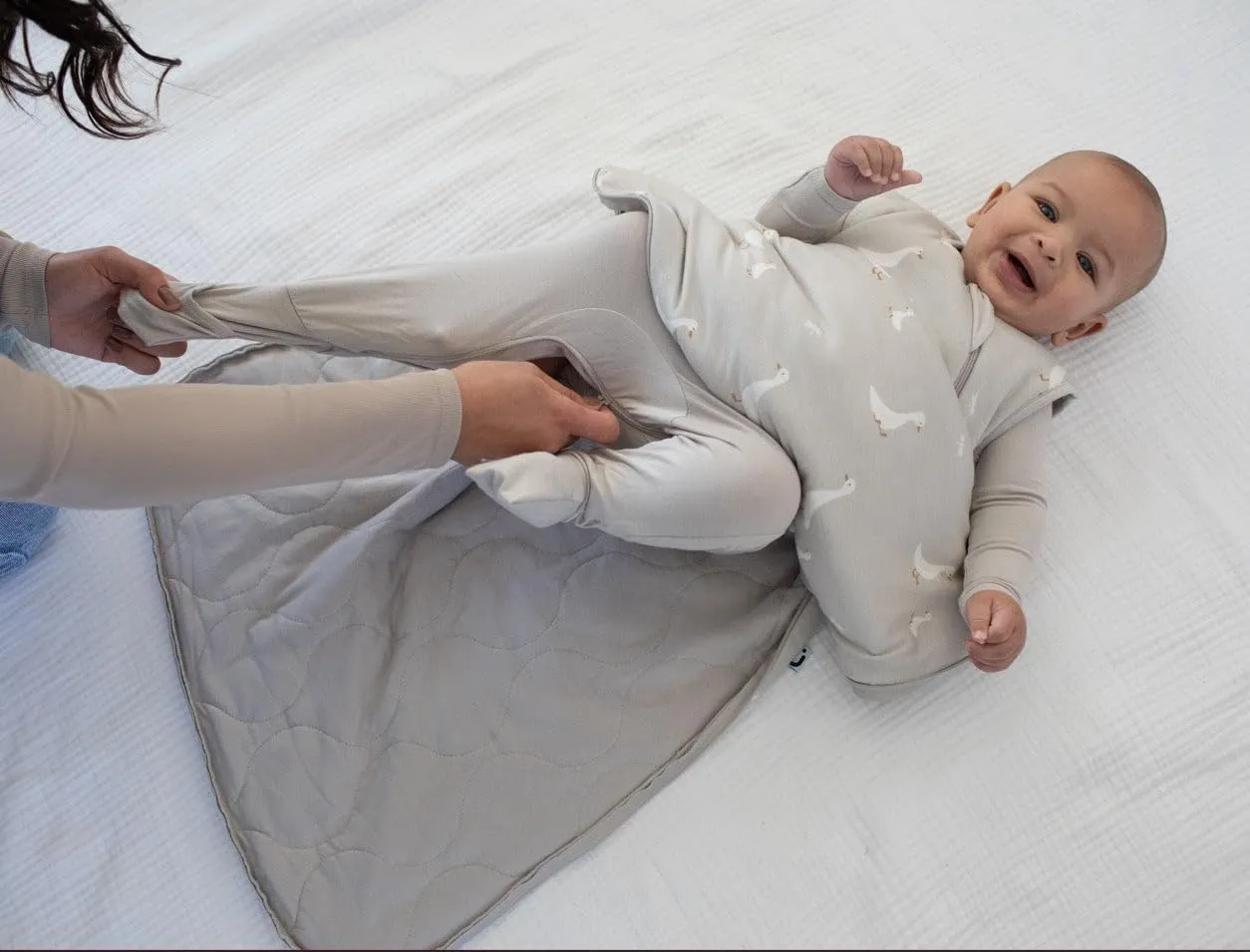 GUNAMUNA Unisex Baby, Toddler Wearable Sleeping Bag Bamboo Rayon, Premium Duvet Sleep Sack, 0.5 TOG