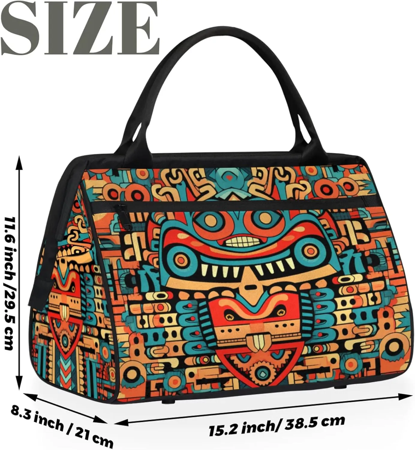 Gym Bag for Women Men, Travel Sports Duffel Bag with Trolley Sleeve Overnight Bag Carry On Tote Bag for Travel Gym Sport