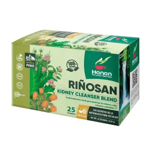 Hanan Peruvian Secrets Rinosan Herbal Tea | 100% Natural Kidney Cleanse Aid Blend | 25 Tea Bags | Naturally Aids in Supporting Healthy Kidney and Urinary Tract Function - 3 Pack