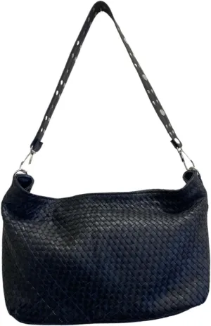 Hand-Woven Leather Bread Tote – Women's Shoulder Bag, Boho Style Purse, Vintage Handmade Crossbody, Casual Everyday Fashion Satchel