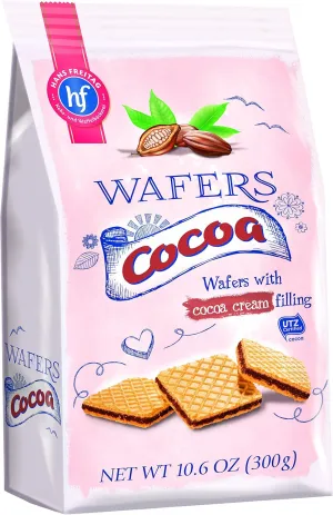 Hans Freitag Cocoa Wafers, 10.6 Oz (Pack Of 12)