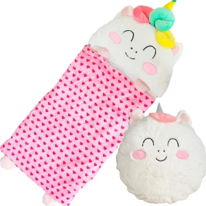 Happy Kids Sleeping Bag, Animal Bags, Sleepy Sack, Comfy, Cozy, Compact, Sleeping Bag with Pillow, Soft Pillow, Nap Mat, Wram Plush with Cotton, Slumber Bag