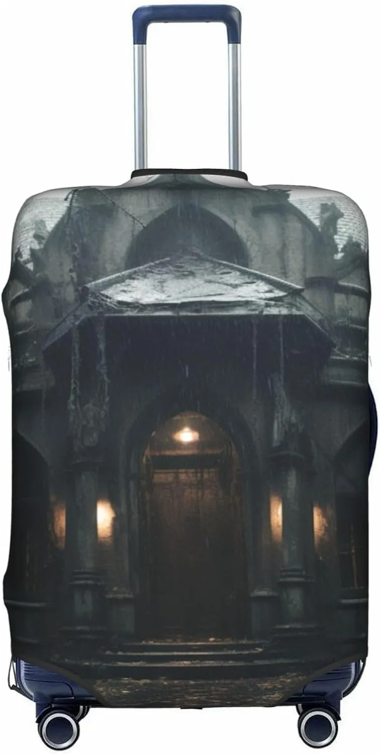 Haunted Mansions Print Suitcase Protector For Travel,Stylish And Protective Bag Covers For Luggage