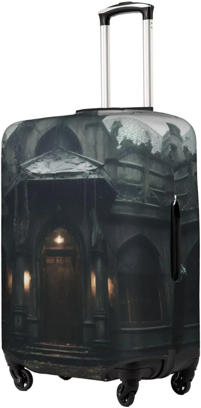 Haunted Mansions Print Suitcase Protector For Travel,Stylish And Protective Bag Covers For Luggage