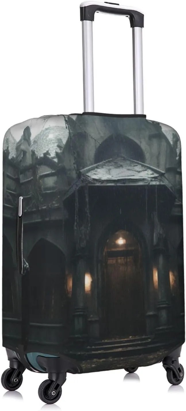 Haunted Mansions Print Suitcase Protector For Travel,Stylish And Protective Bag Covers For Luggage