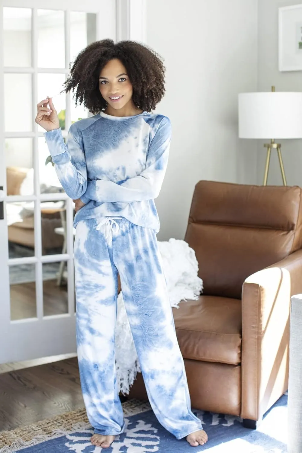 Hello Mello Dyes The Limit Lounge Long Sleeve Pajama Top