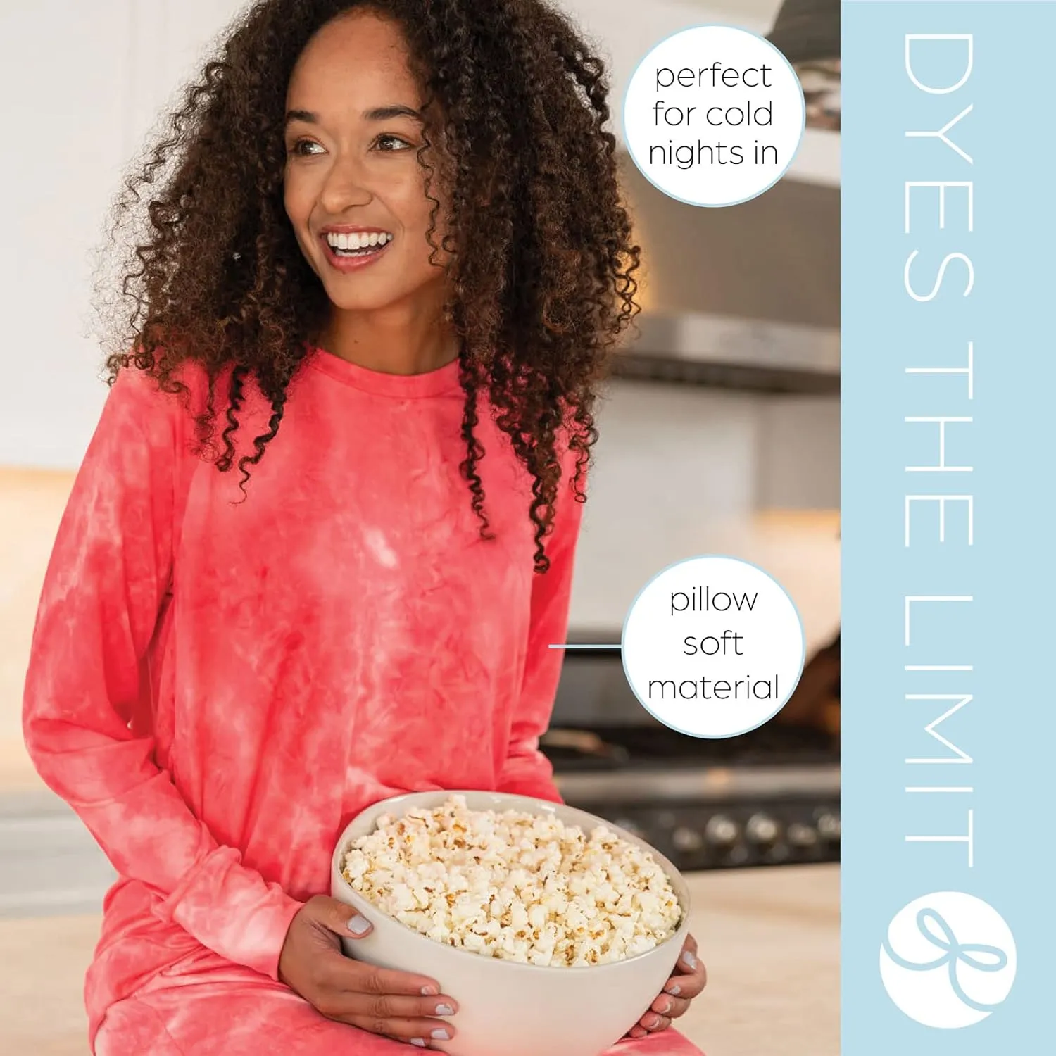 Hello Mello Dyes The Limit Lounge Long Sleeve Pajama Top