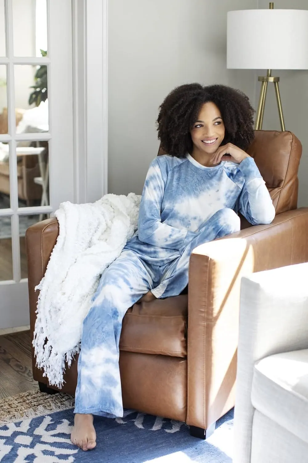 Hello Mello Dyes The Limit Lounge Long Sleeve Pajama Top