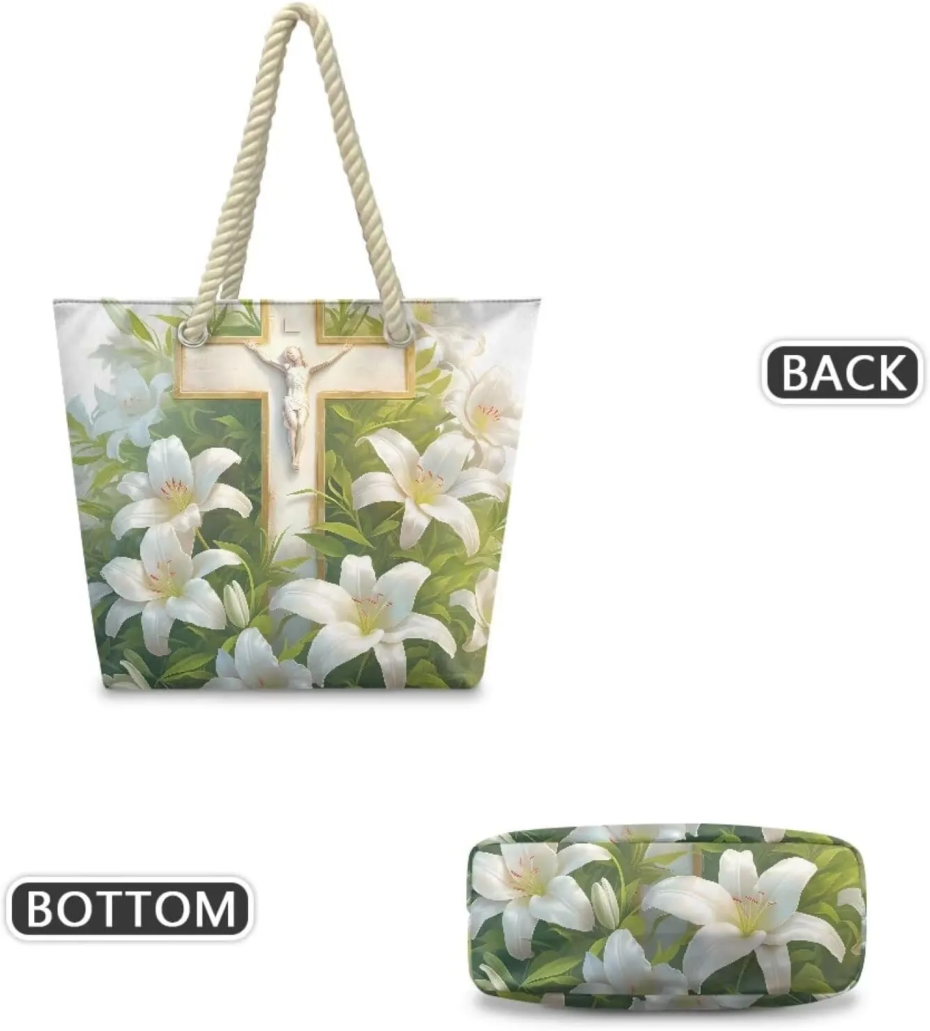 Hemp Rope Tote Bag for Women Men Lightweight Reusable Shopping Bags with Portable Handle Beach Travel Work Handbag