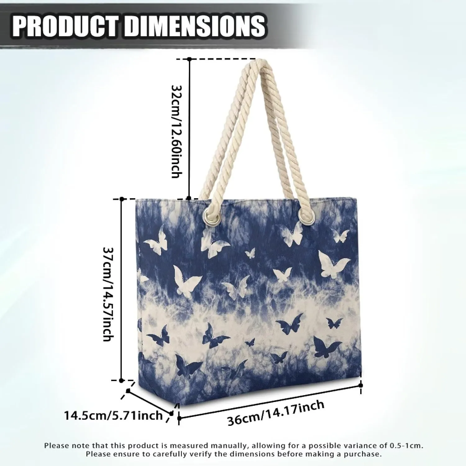 Hemp Rope Tote Bag for Women Men Lightweight Reusable Shopping Bags with Portable Handle Beach Travel Work Handbag