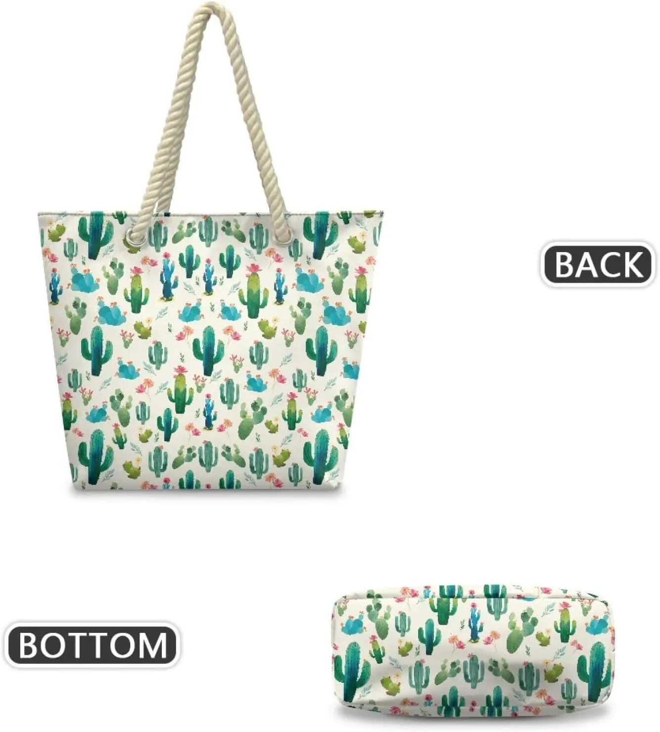 Hemp Rope Tote Bag for Women Men Lightweight Reusable Shopping Bags with Portable Handle Beach Travel Work Handbag