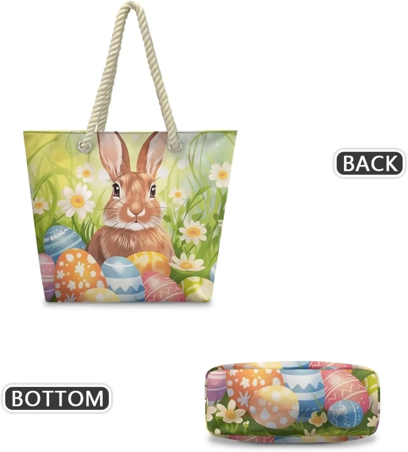 Hemp Rope Tote Bag for Women Men Lightweight Reusable Shopping Bags with Portable Handle Beach Travel Work Handbag