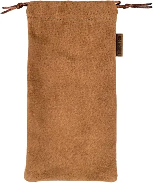 Hide & Drink, Drawstring Bag for Tobacco Pipe Handmade from Sheepskin, Multipurpose Storage for Travel (Cinnamon)