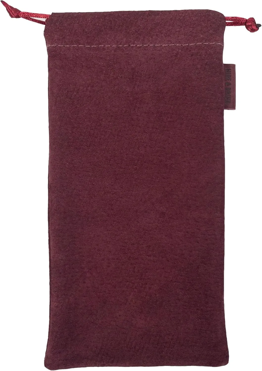 Hide & Drink, Drawstring Bag for Tobacco Pipe Handmade from Sheepskin, Multipurpose Storage for Travel (Merlot)