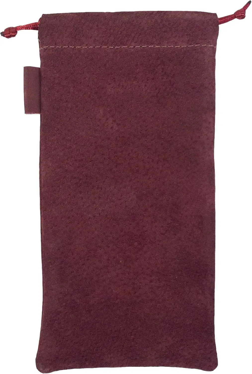 Hide & Drink, Drawstring Bag for Tobacco Pipe Handmade from Sheepskin, Multipurpose Storage for Travel (Merlot)