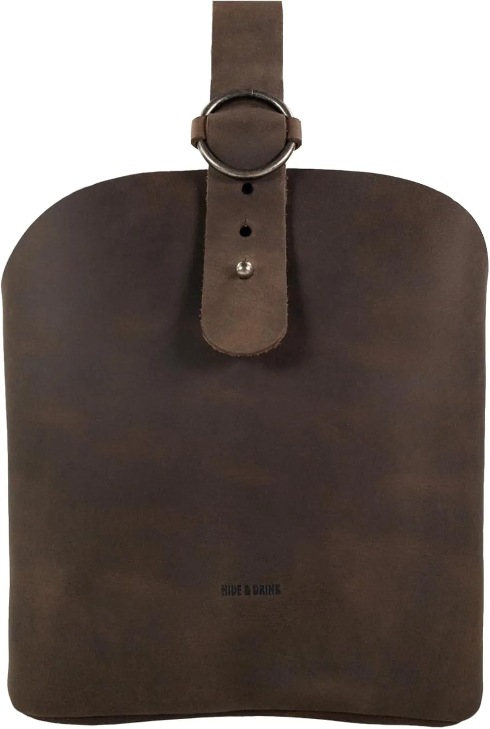 Hide & Drink, Rounded Handbag, Travel Organizer, Handmade from Full Grain Leather - Bourbon Brown