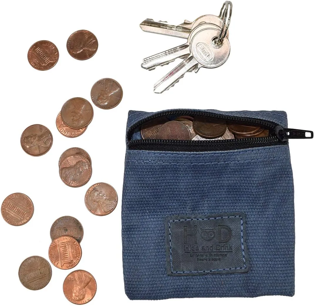 Hide & Drink, Water Resistant Waxed Canvas Condom Pouch, Change Valuables Tech Pocket Purse, Classic Partner Gift, Travel & Honeymoon Essentials, Handmade