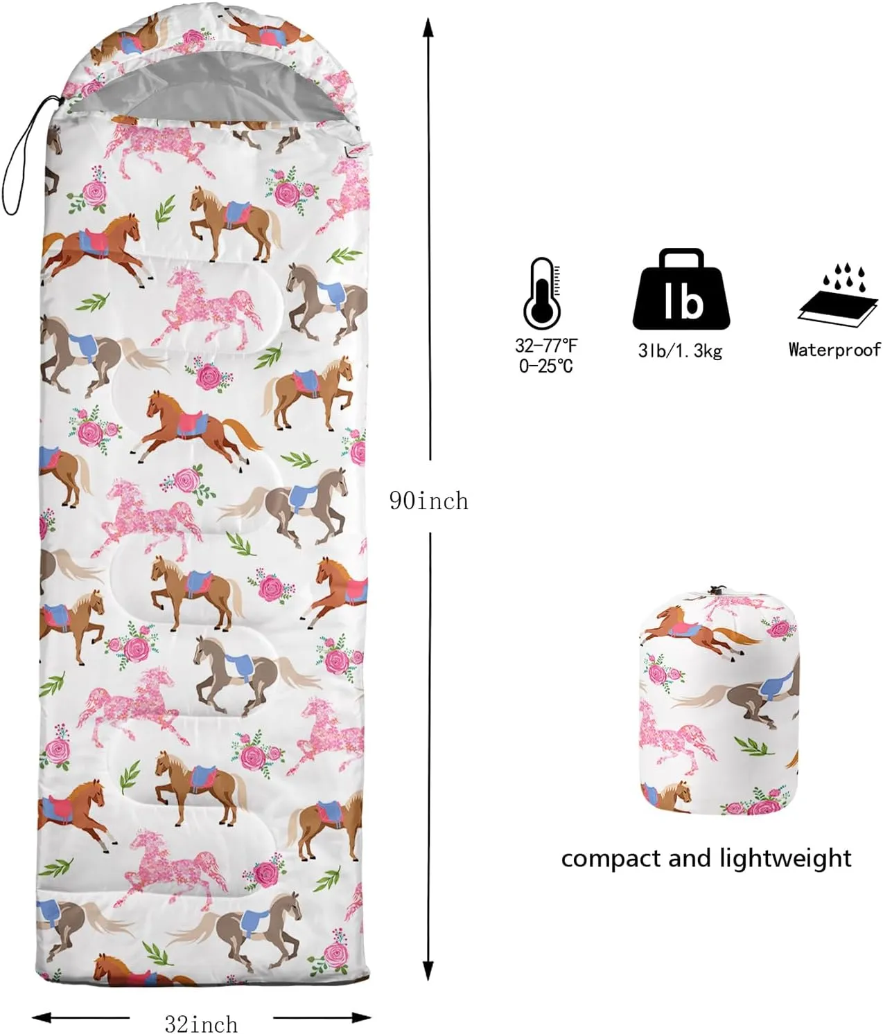 HOSIMA Mermaid Tail Kids Sleeping Bags for Camping Hiking Travel,Purple Fish Scale Backpacking Sleeping Bag Sleep Away Camp Stuff for Girls,4 Seasons Lightweight Sleeping Bags for Adults.
