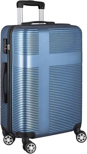 HOUAGI 24 Inch Luggage with Spinner Wheels,Lightweight Hard Shell Suitcase Checked luggage,Dark Blue