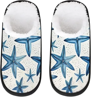 House Slippers for Women Men Cozy Slippers with Non-slip Sole Indoor House Shoes Warm Plush Slippers for Home Bedroom Travel