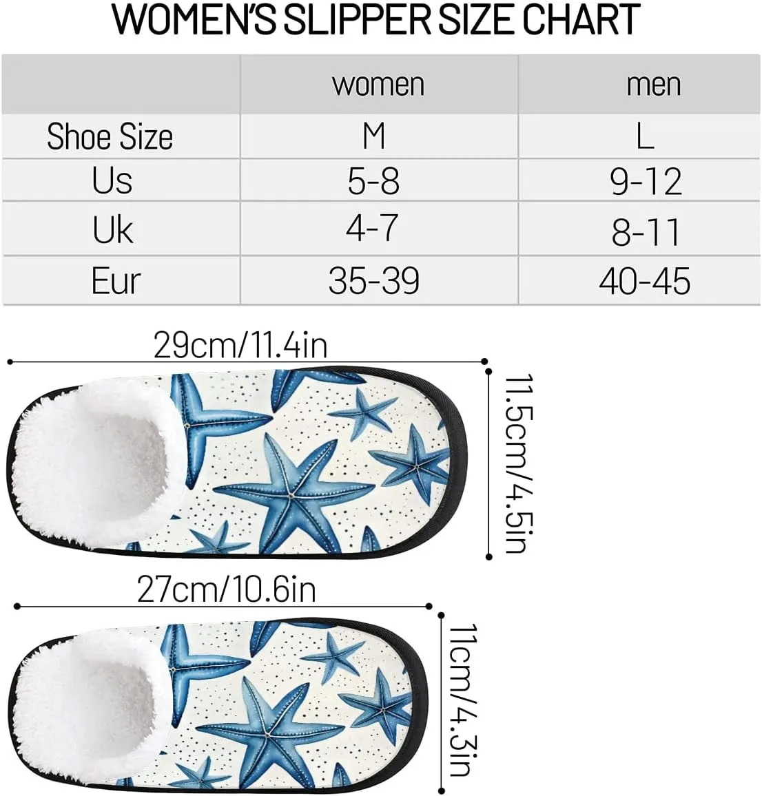 House Slippers for Women Men Cozy Slippers with Non-slip Sole Indoor House Shoes Warm Plush Slippers for Home Bedroom Travel