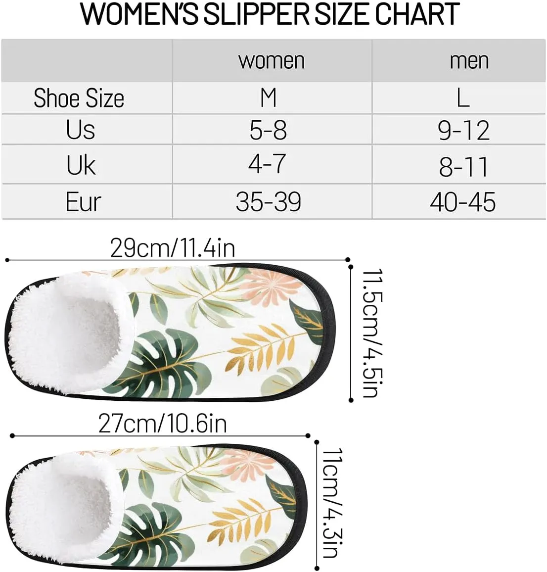 House Slippers for Women Men Cozy Slippers with Non-slip Sole Indoor House Shoes Warm Plush Slippers for Home Bedroom Travel
