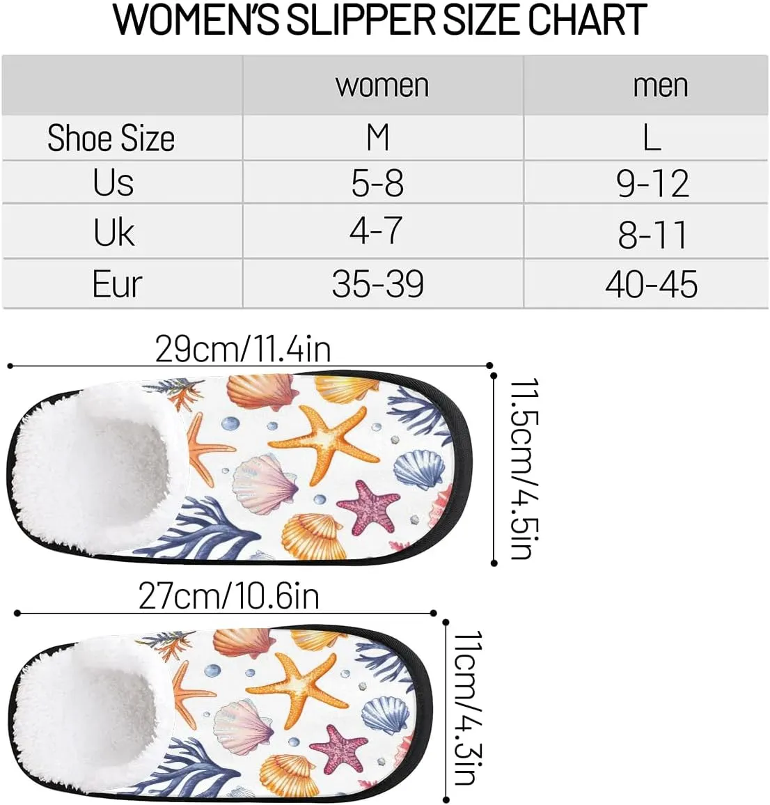 House Slippers for Women Men Cozy Slippers with Non-slip Sole Indoor House Shoes Warm Plush Slippers for Home Bedroom Travel