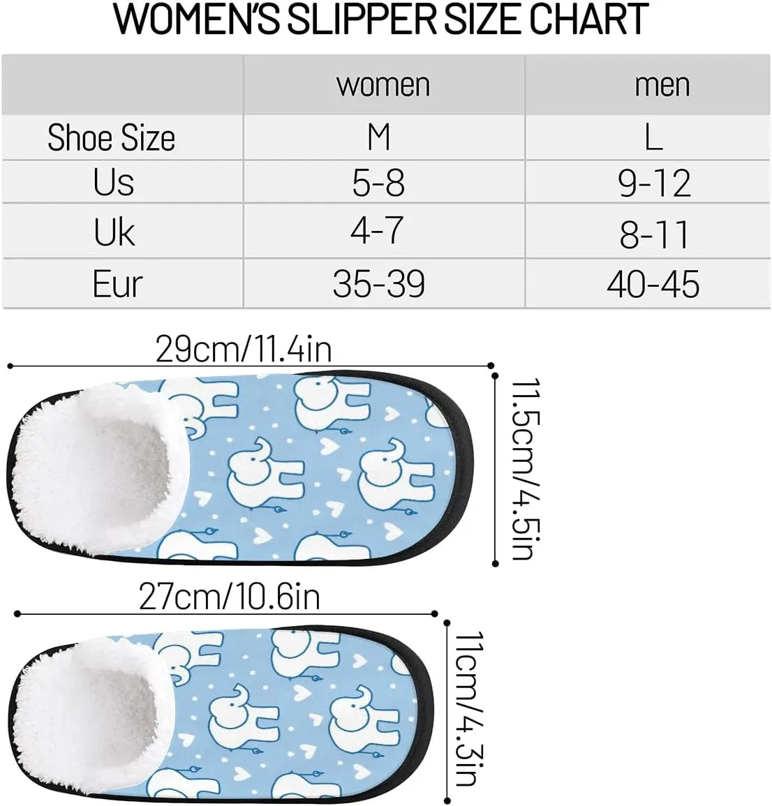 House Slippers for Women Men Cozy Slippers with Non-slip Sole Indoor House Shoes Warm Plush Slippers for Home Bedroom Travel