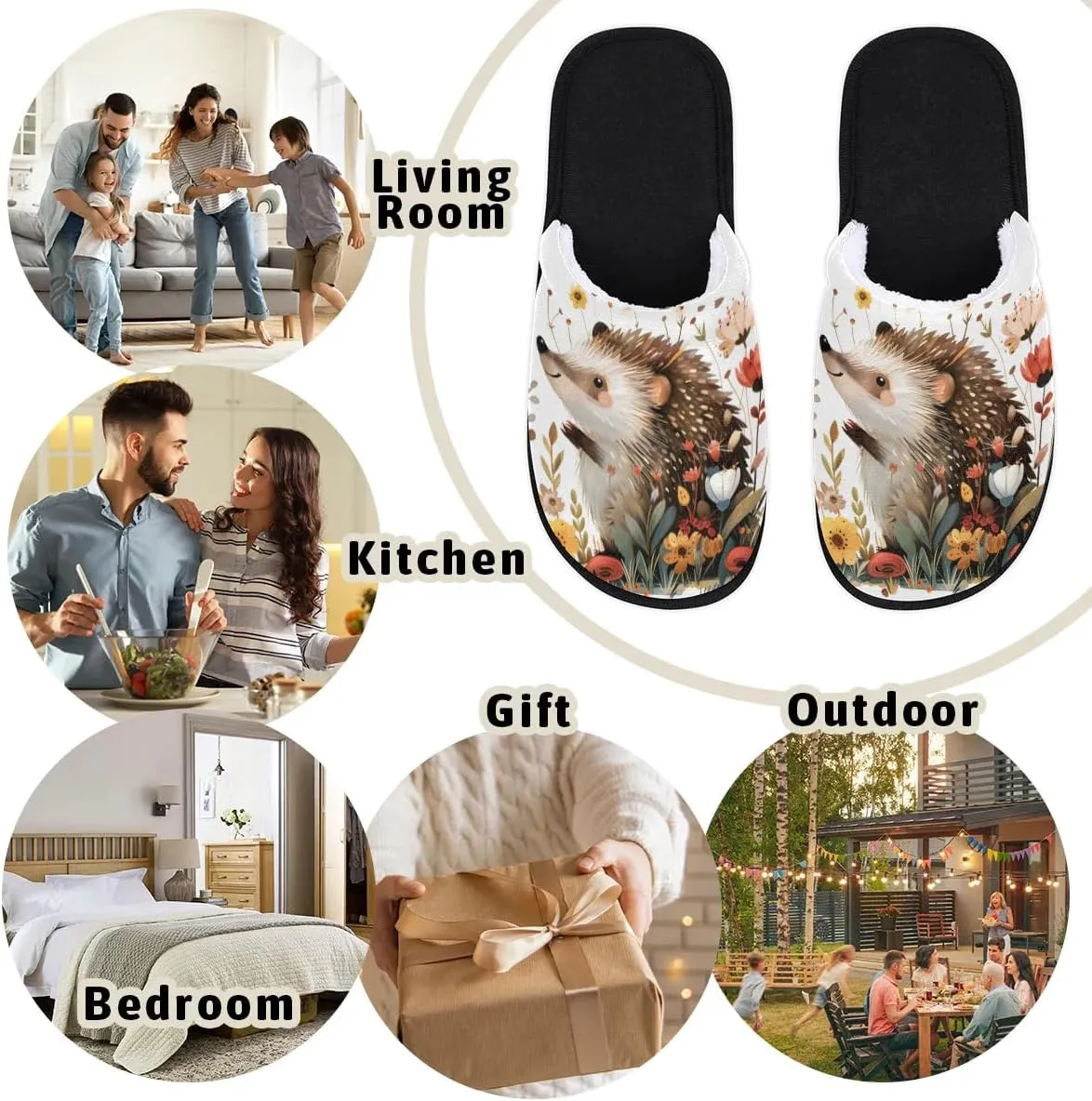 House Slippers for Women Men Soft Cozy Non Slip Lightweight Winter House Shoes for Indoor Outdoor