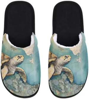 House Slippers for Women Men Soft Cozy Non Slip Lightweight Winter House Shoes for Indoor Outdoor