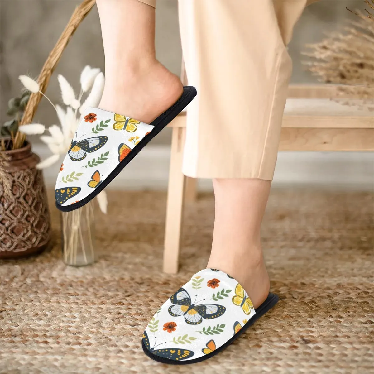 House Slippers for Women Men Soft Cozy Non Slip Lightweight Winter House Shoes for Indoor Outdoor