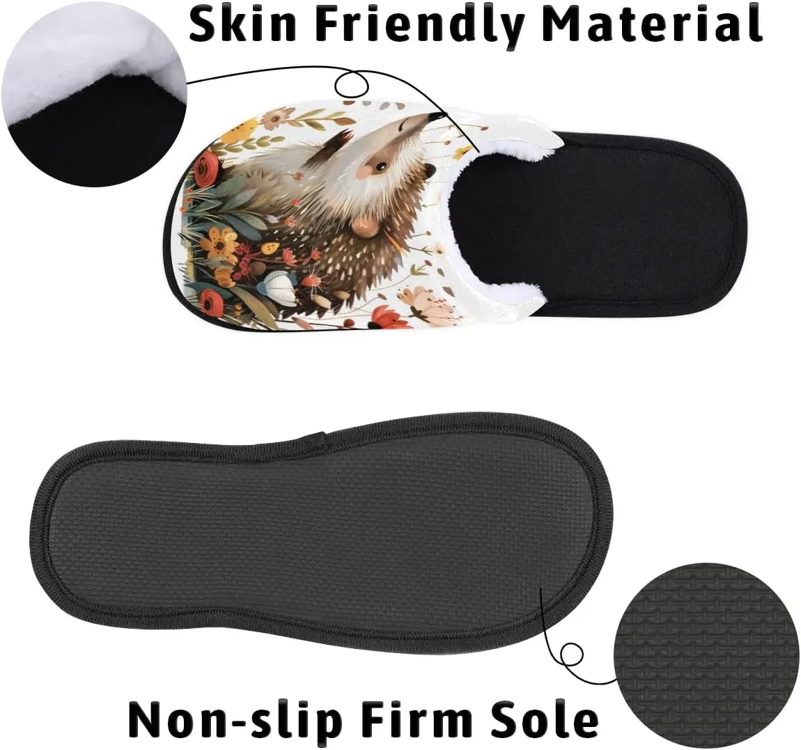 House Slippers for Women Men Soft Cozy Non Slip Lightweight Winter House Shoes for Indoor Outdoor