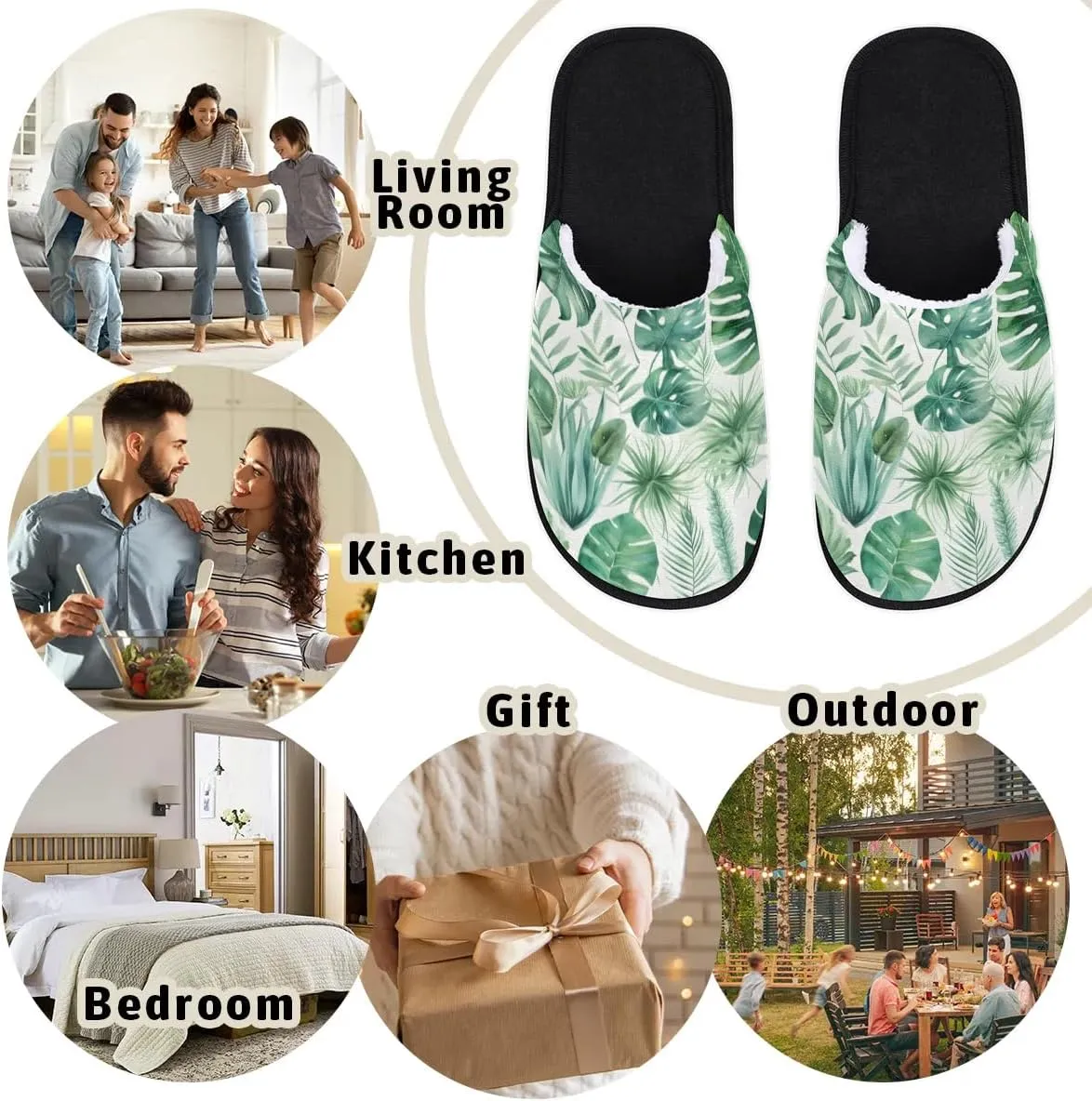 House Slippers for Women Men Soft Cozy Non Slip Lightweight Winter House Shoes for Indoor Outdoor