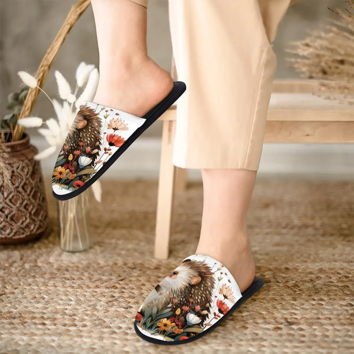 House Slippers for Women Men Soft Cozy Non Slip Lightweight Winter House Shoes for Indoor Outdoor