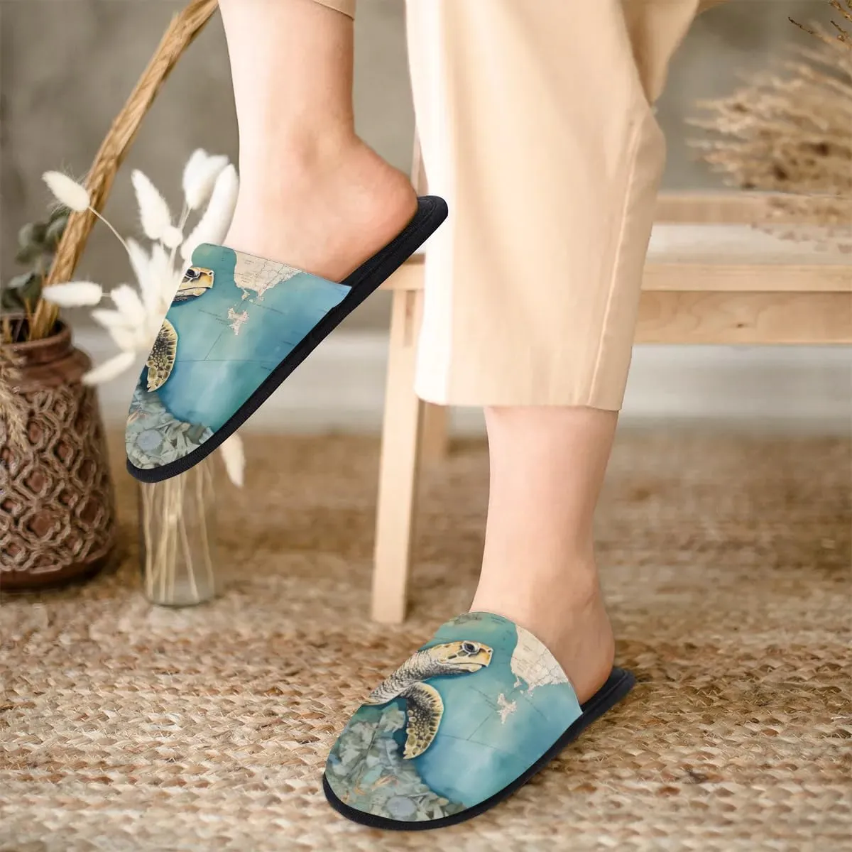 House Slippers for Women Men Soft Cozy Non Slip Lightweight Winter House Shoes for Indoor Outdoor