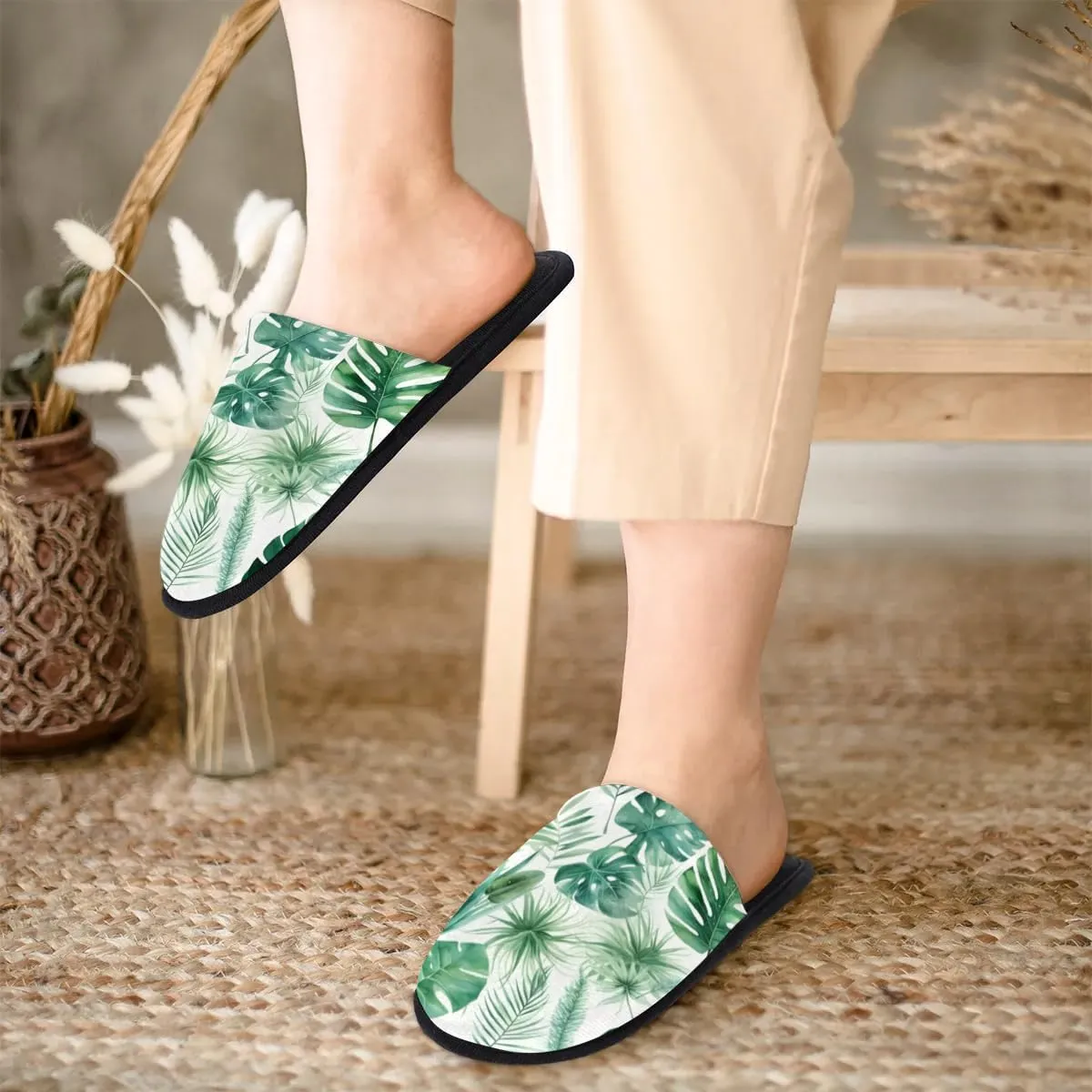 House Slippers for Women Men Soft Cozy Non Slip Lightweight Winter House Shoes for Indoor Outdoor