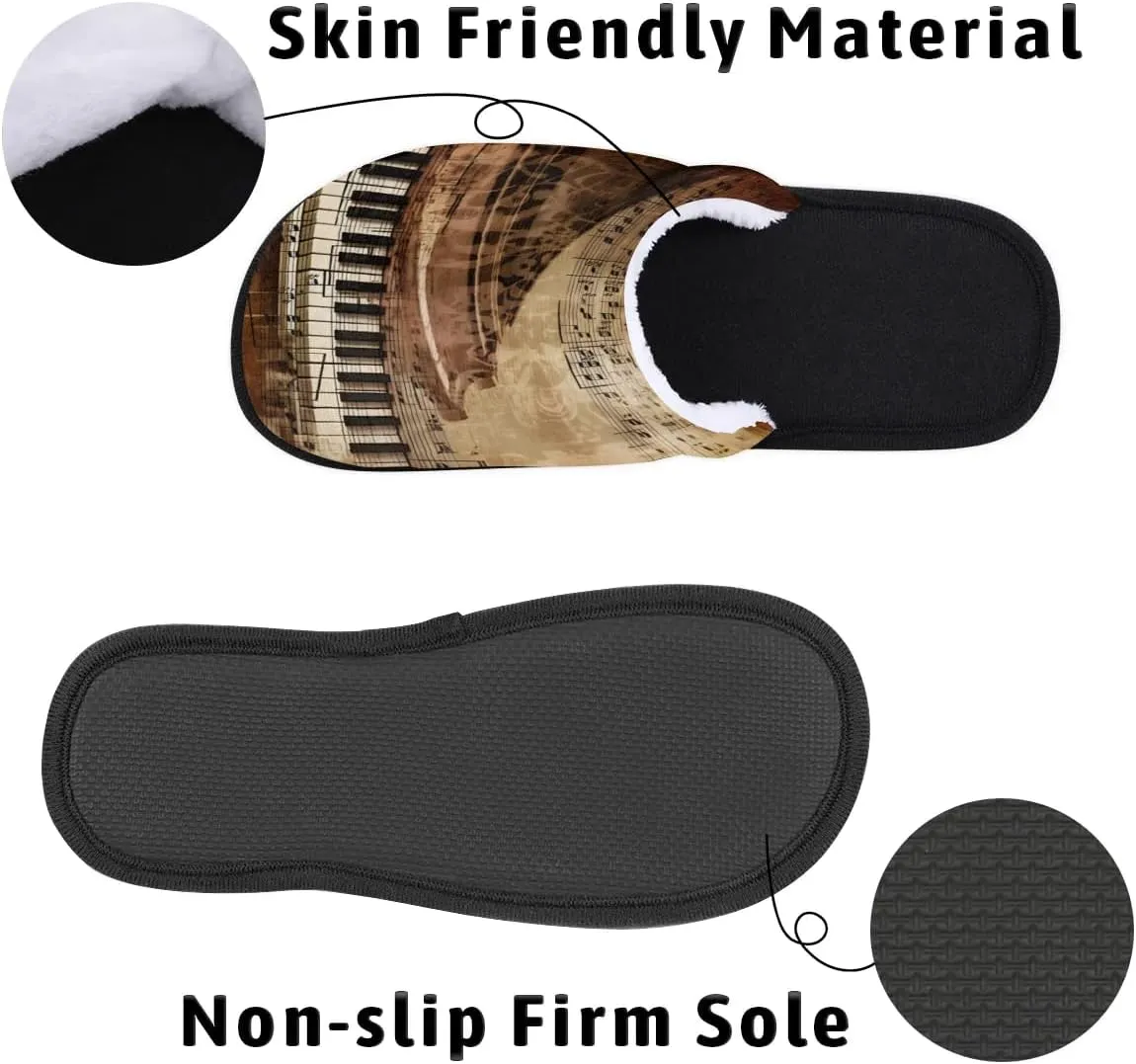 House Slippers for Women Men Soft Cozy Non Slip Lightweight Winter House Shoes for Indoor Outdoor