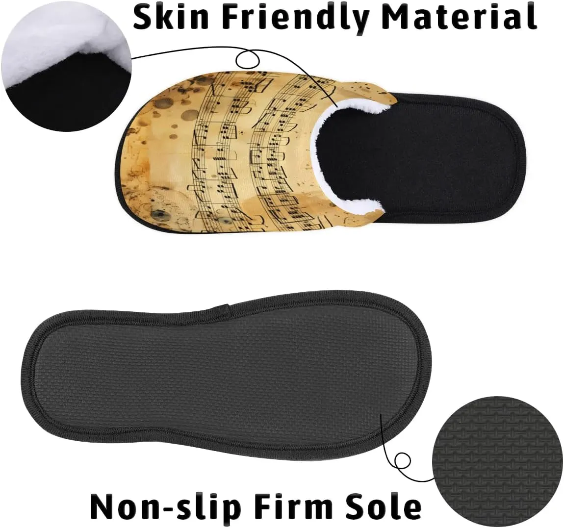House Slippers for Women Men Soft Cozy Non Slip Lightweight Winter House Shoes for Indoor Outdoor