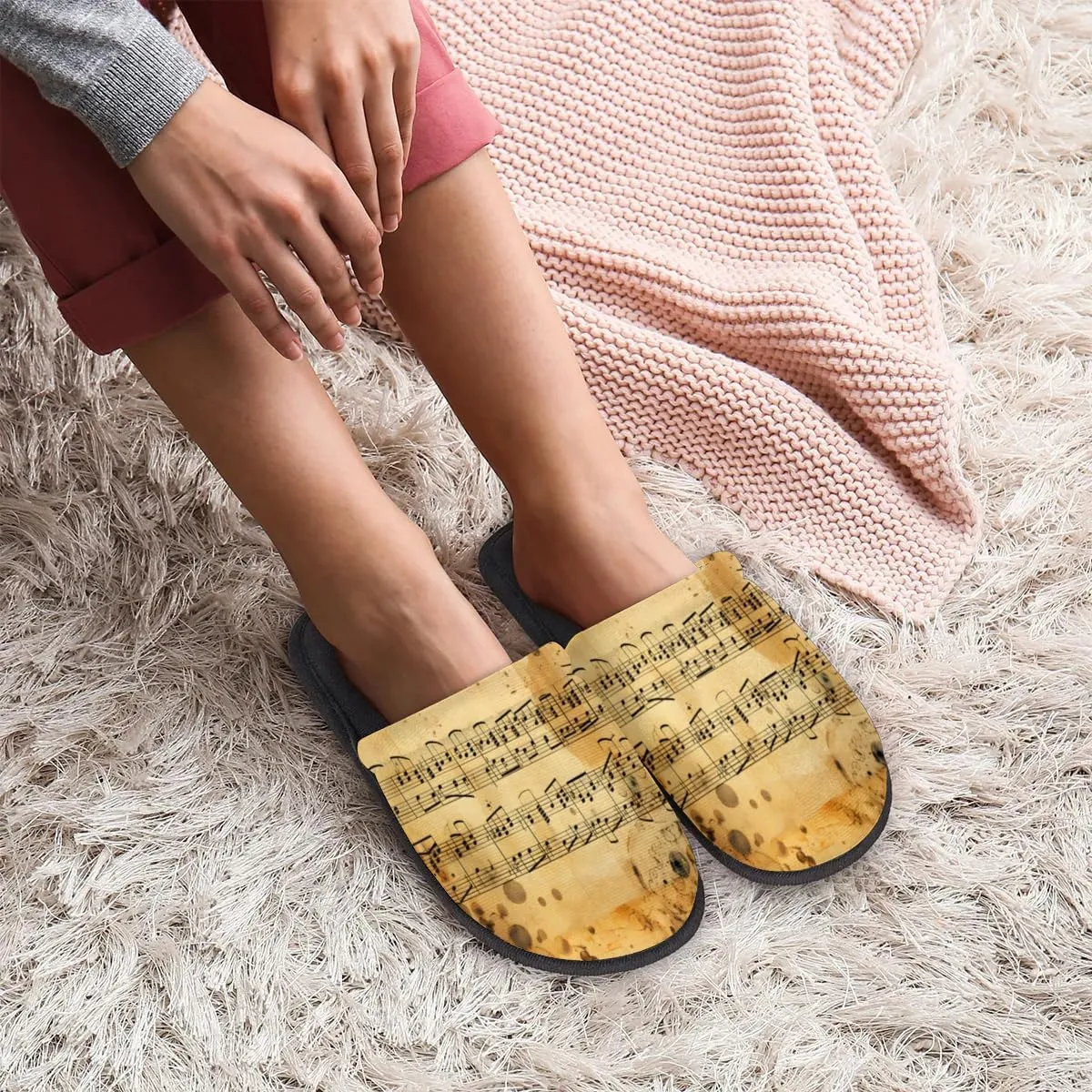 House Slippers for Women Men Soft Cozy Non Slip Lightweight Winter House Shoes for Indoor Outdoor