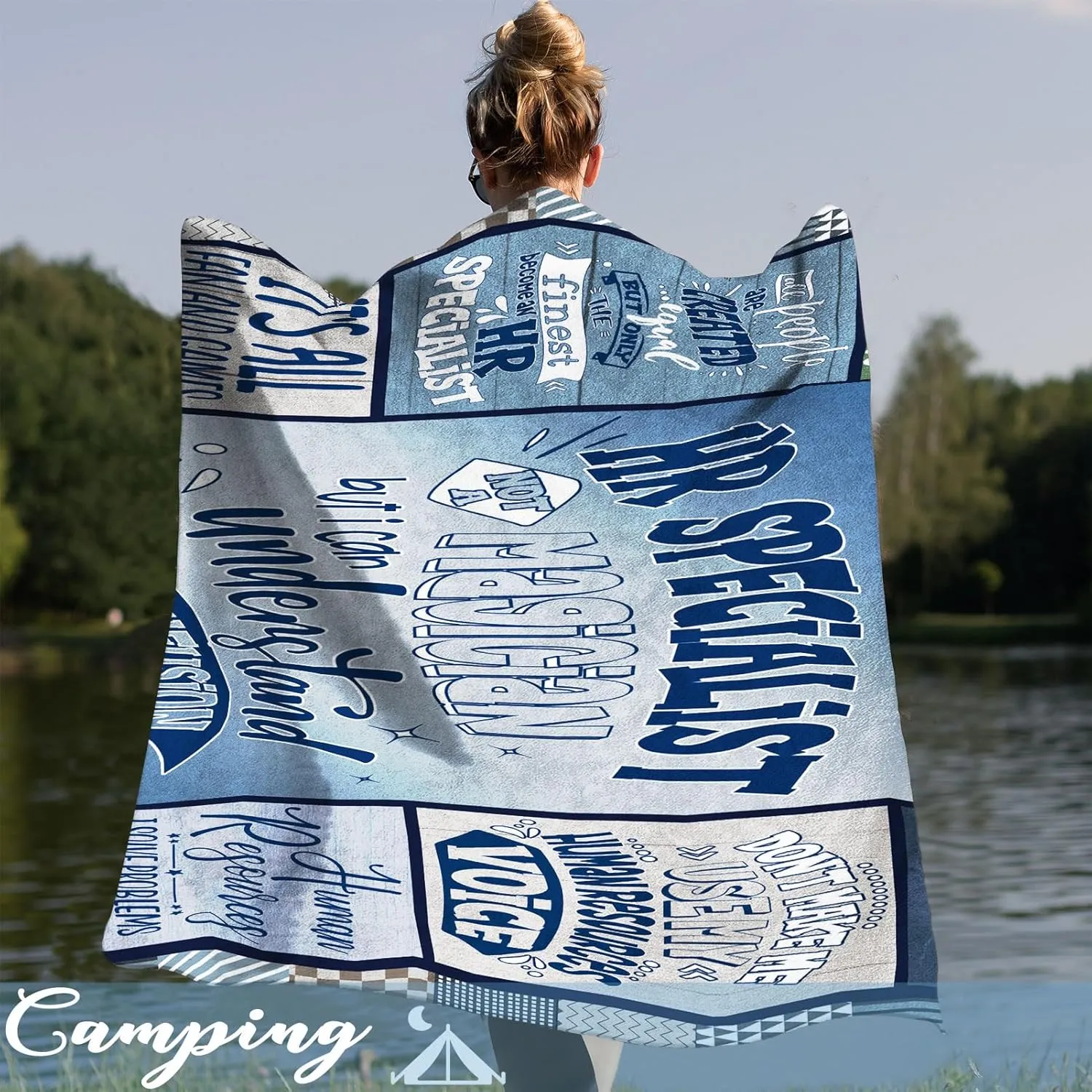 Human Resources Gifts, HR Blanket, HR Gifts for Women Men, Human Resources Professional Day Gifts for Coworkers Retirement Gift, HR Gifts Blanket