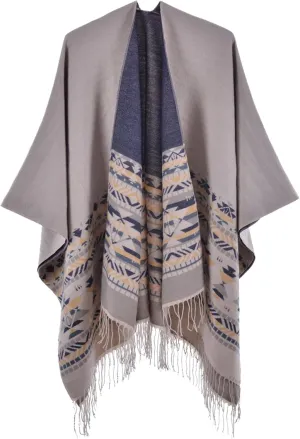 Immerguter Women's Shawl Wraps Sweater Poncho Cape for Fall Winter