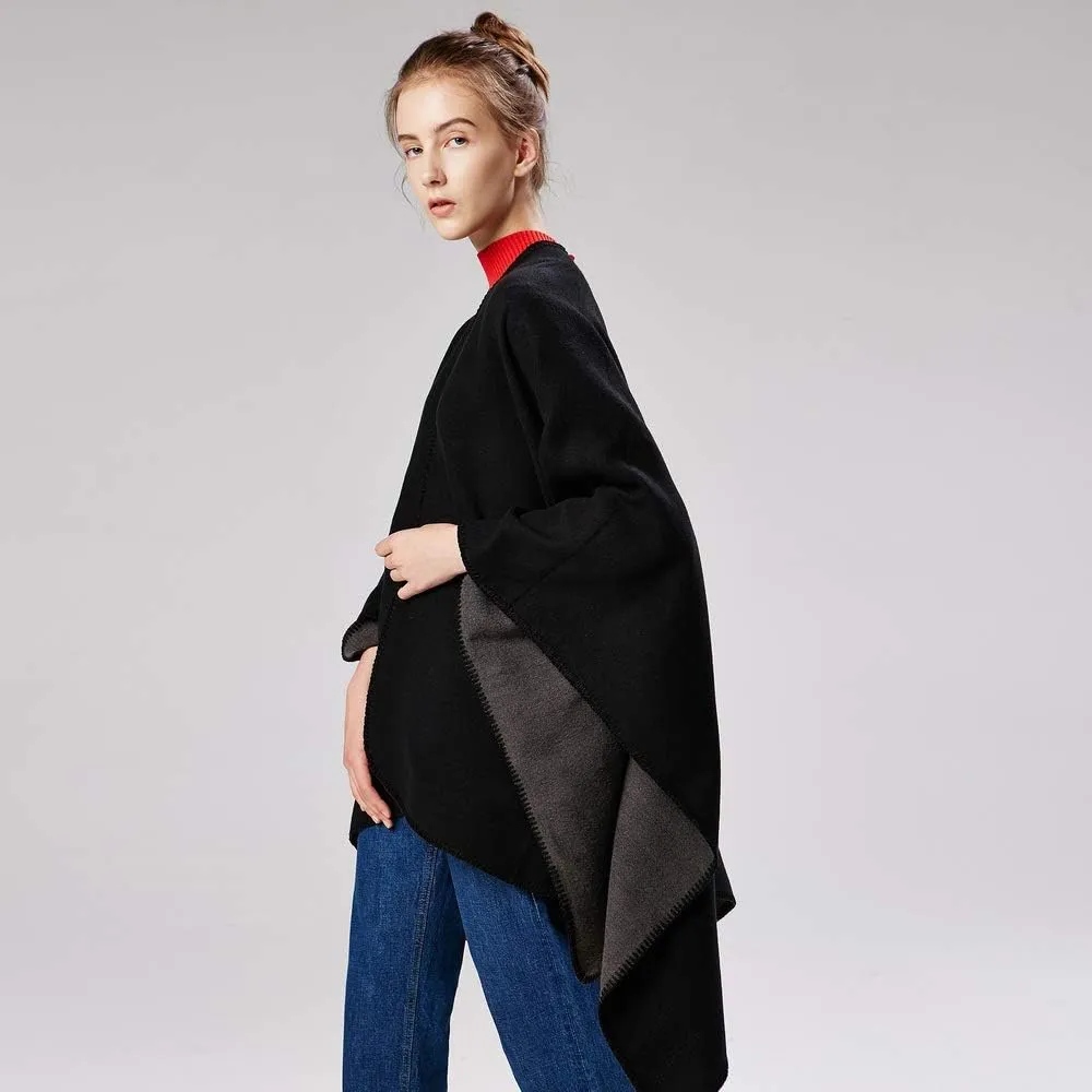 Immerguter Women's Shawl Wraps Sweater Poncho Cape for Fall Winter