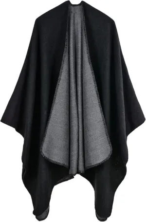 Immerguter Women's Shawl Wraps Sweater Poncho Cape for Fall Winter