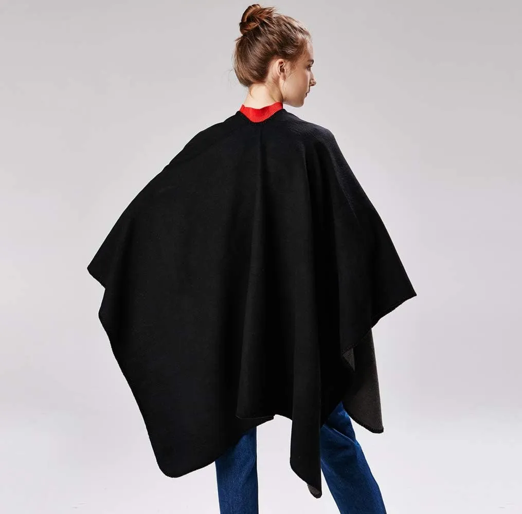 Immerguter Women's Shawl Wraps Sweater Poncho Cape for Fall Winter