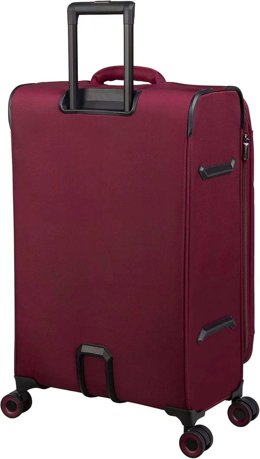 it luggage Precursor 3 Piece Softside Checked 8 Wheel Expandable Spinner, Dark Red, 3 Pc Set