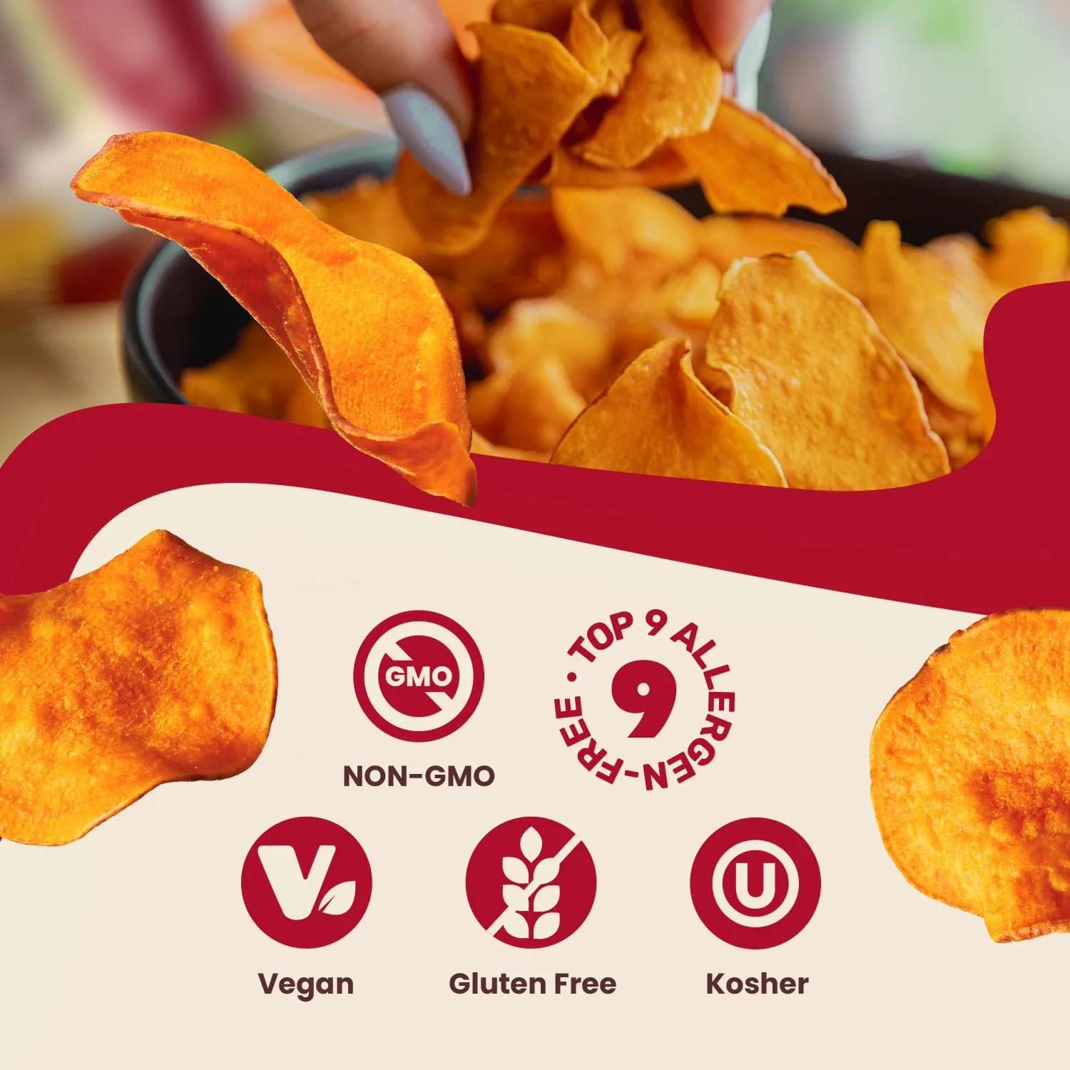Jackson’s Sweet Potato Kettle Chips with Sea Salt made with Premium Avocado Oil (1 oz, Pack of 15) - Allergen-friendly, Gluten Free, Peanut Free, Vegan, Paleo Friendly - Shark Tank Product