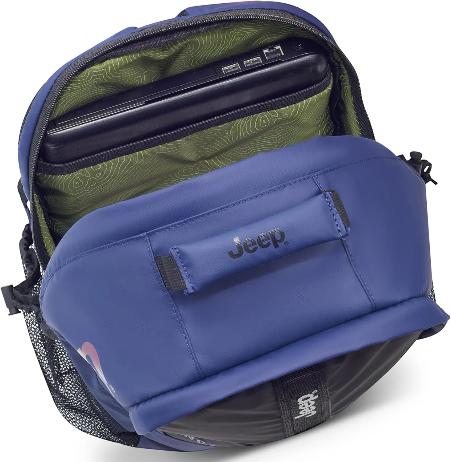 Jeep JS011B Travel Backpack, Navy, 15.6" Laptop