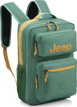 Jeep JS015B Travel Backpack, Army, 15.6" Laptop