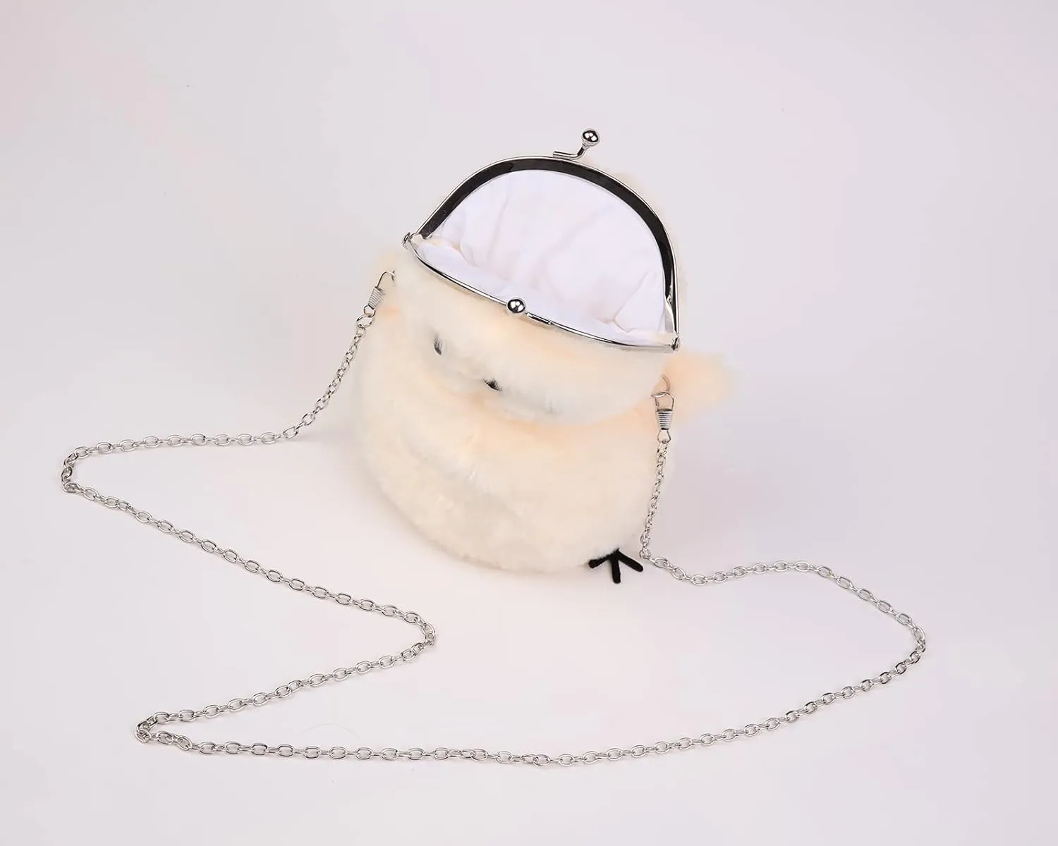 JHVYF Women Cute Plush Crossbody Bag Chic Small Shoulder Purse Cell Phone Wallet For Girls